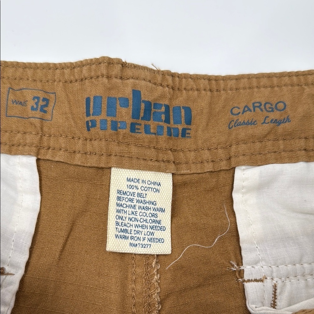 Urban Pipeline Brown Cargo Shorts with Belt Size 32 - Picture 4 of 6